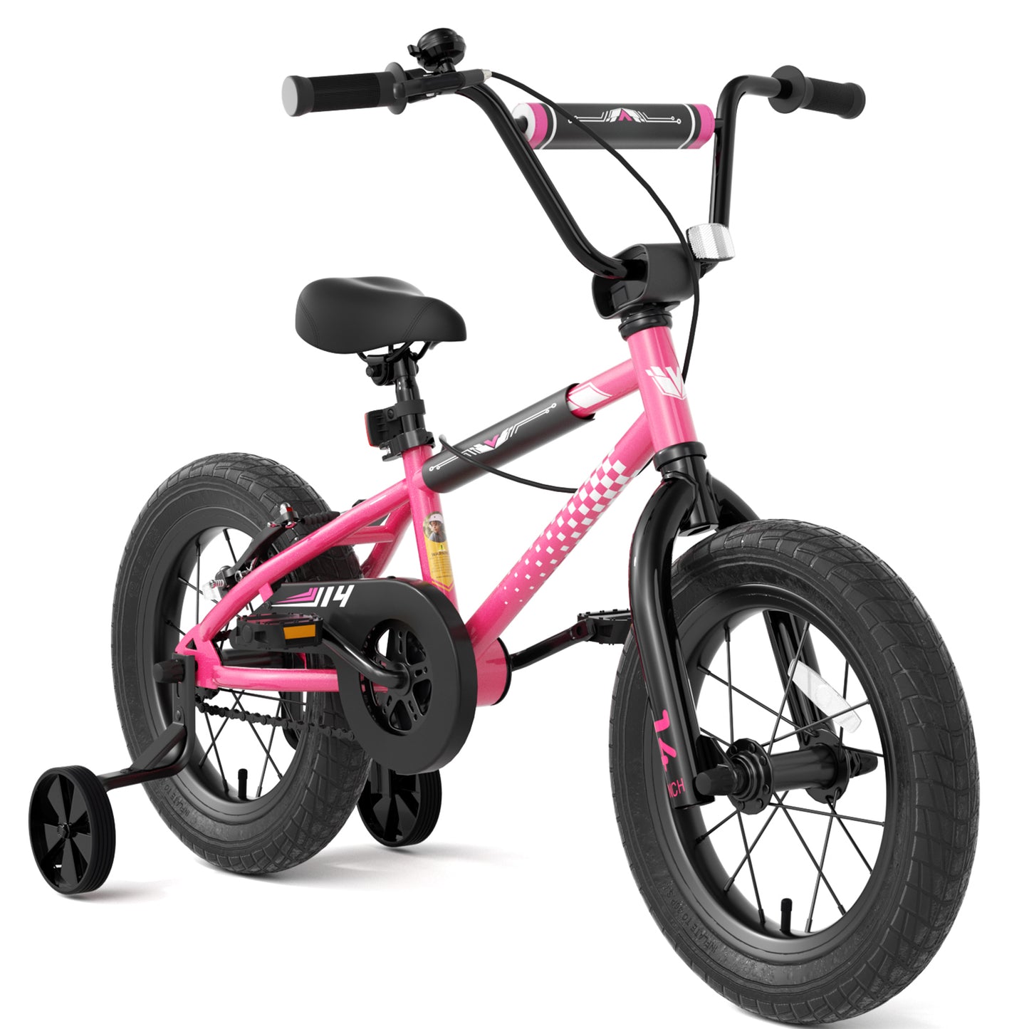 Kids Bike , 12 14 16 Inch Kids Bike BMX Style Bicycle with Training Wheels Coaster Brake for 2-8 Years Old Toddlers Boys Girls Multiple Colors