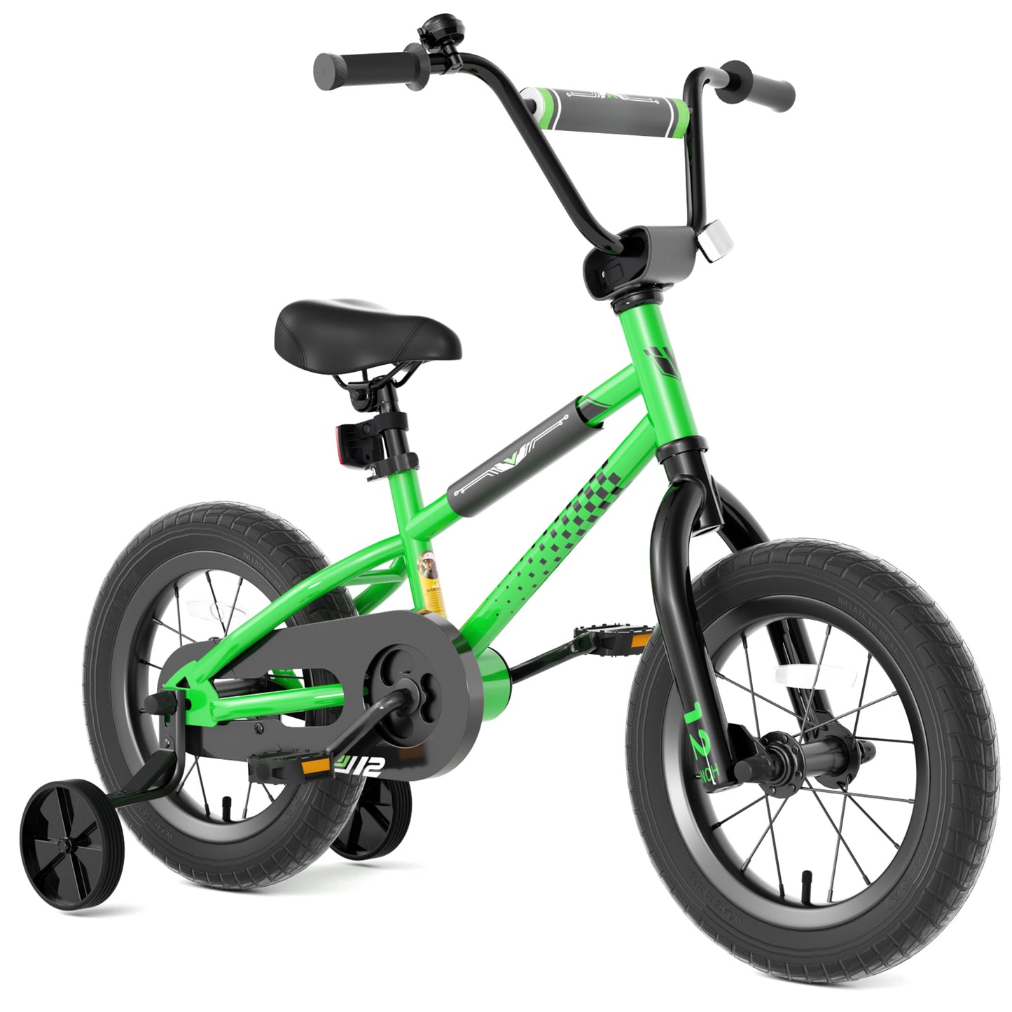 Kids Bike , 12 14 16 Inch Kids Bike BMX Style Bicycle with Training Wheels Coaster Brake for 2-8 Years Old Toddlers Boys Girls Multiple Colors
