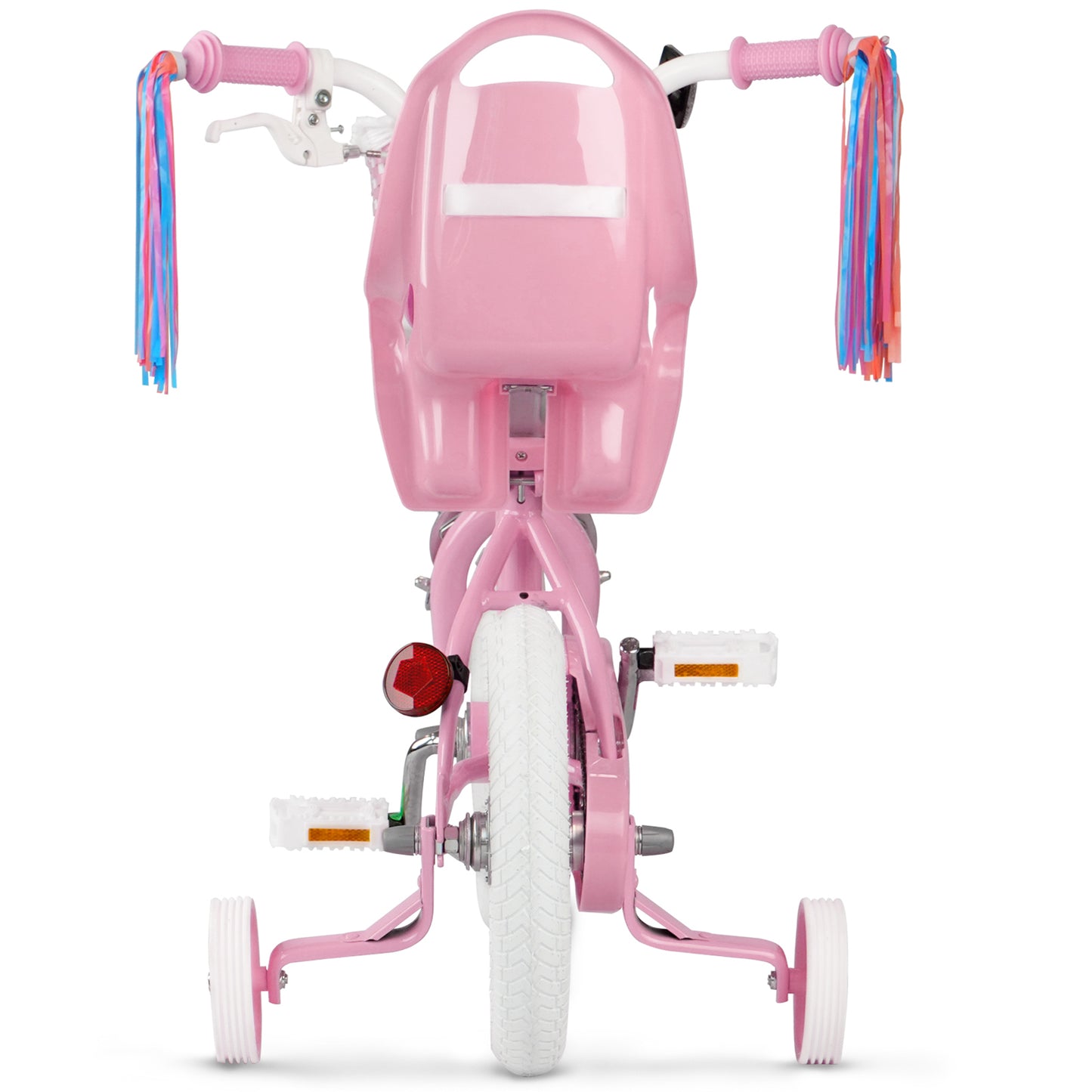 KORIMEFA Kids Bike for Toddlers and Kids Ages 2-7 Years, 12 14 16 Inch Girls Bikes with Training Wheels, Doll Seat, Streamers and Basket, Toddler Bike, Multiple Colors