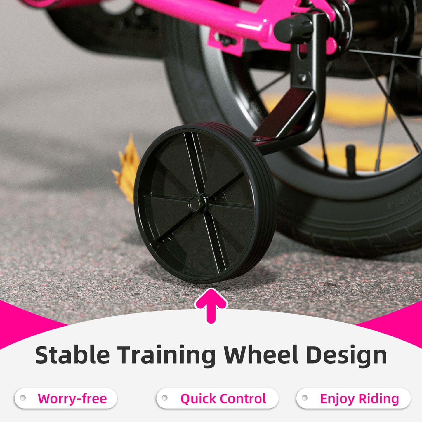 Kids Bike , 12 14 16 Inch Kids Bike BMX Style Bicycle with Training Wheels Coaster Brake for 2-8 Years Old Toddlers Boys Girls Multiple Colors