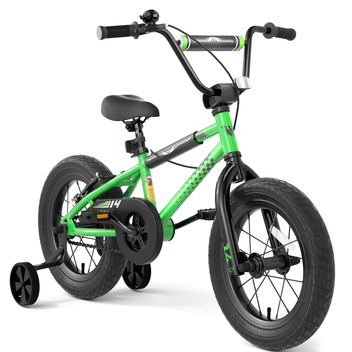 Kids Bike , 12 14 16 Inch Kids Bike BMX Style Bicycle with Training Wheels Coaster Brake for 2-8 Years Old Toddlers Boys Girls Multiple Colors