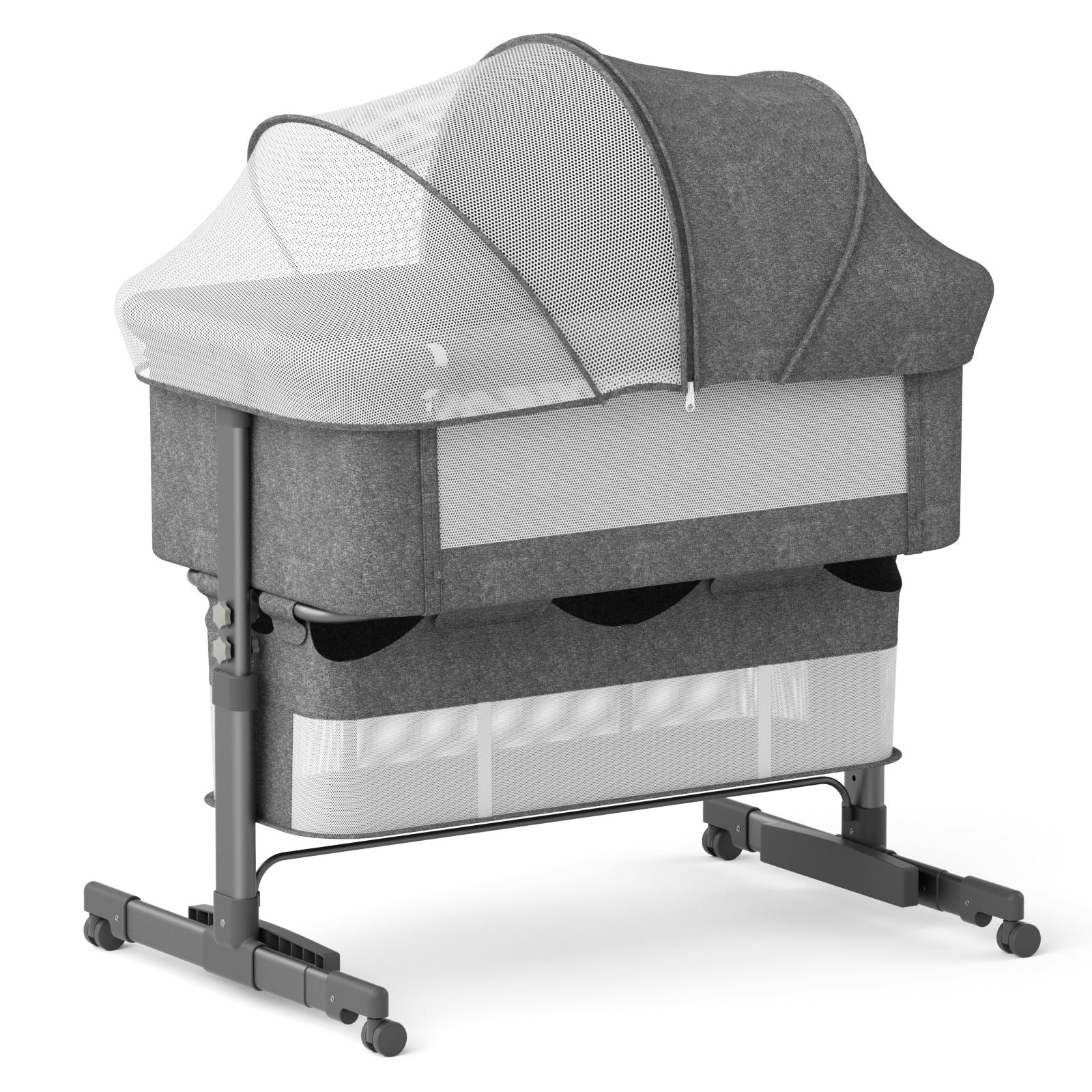 YUFU in Bedside Bassinet Sleeper Bedside Crib, Baby Bassinet