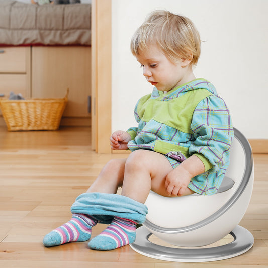 XJD Baby Potty Training Toilet,Toddler Toilet with Soft PU Seat,Removable Potty Pot,Grey