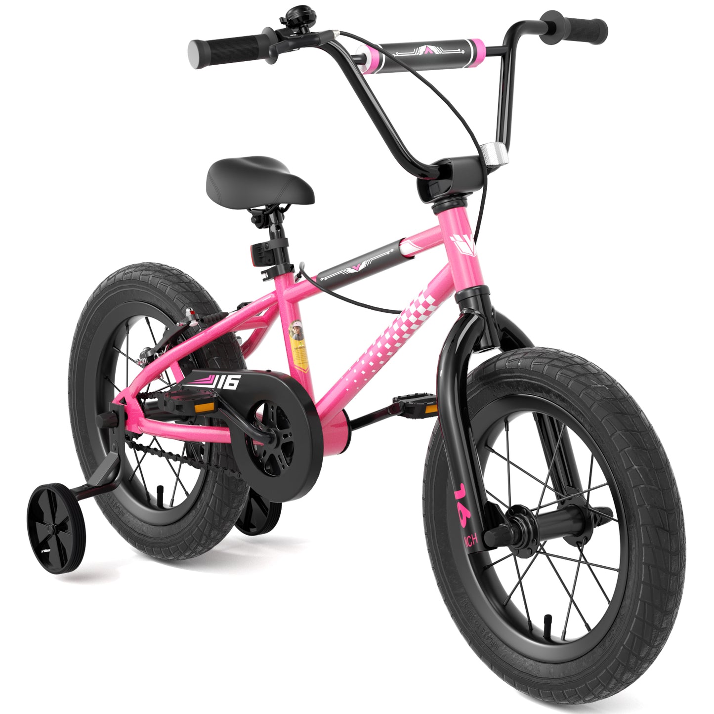 Kids Bike , 12 14 16 Inch Kids Bike BMX Style Bicycle with Training Wheels Coaster Brake for 2-8 Years Old Toddlers Boys Girls Multiple Colors
