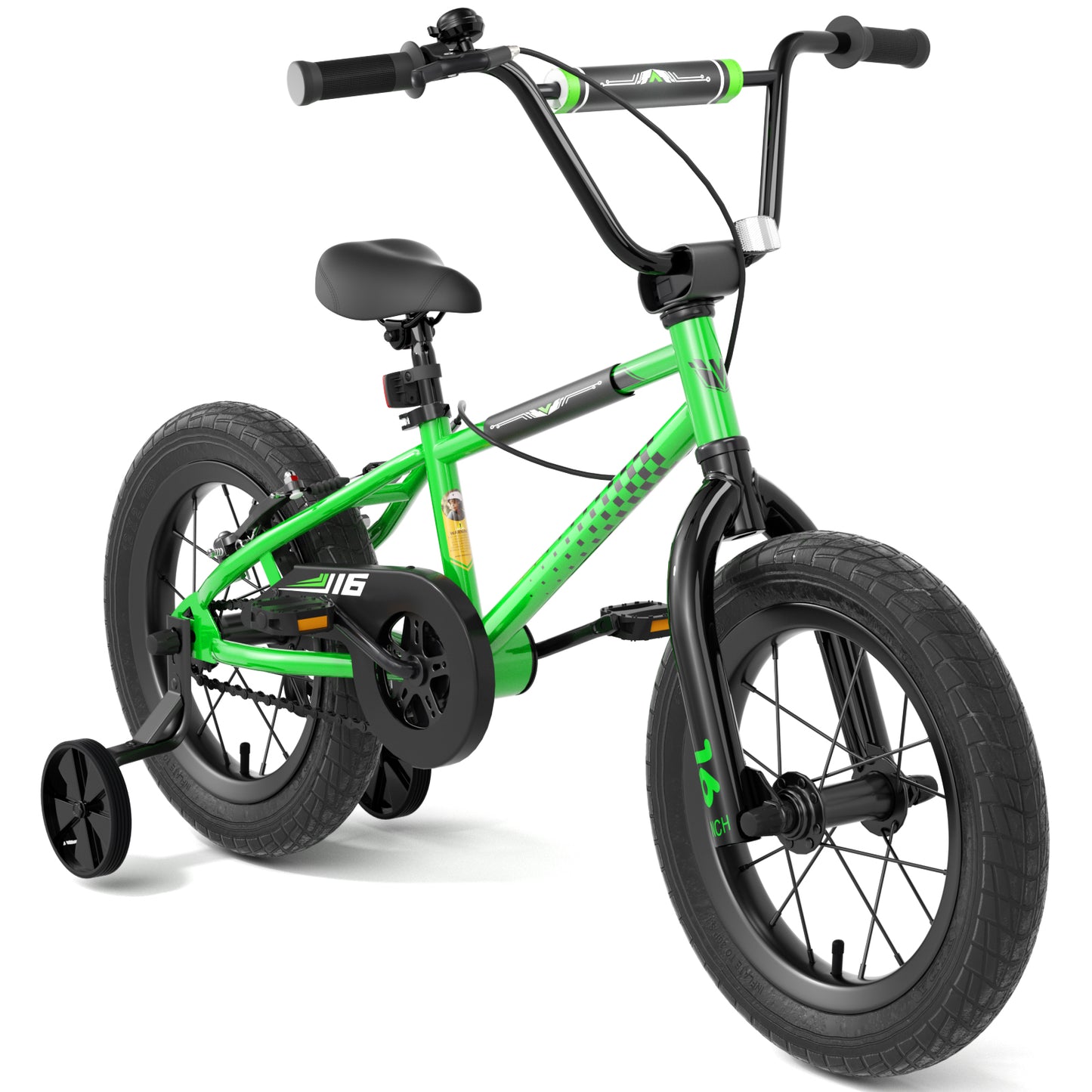 Kids Bike , 12 14 16 Inch Kids Bike BMX Style Bicycle with Training Wheels Coaster Brake for 2-8 Years Old Toddlers Boys Girls Multiple Colors