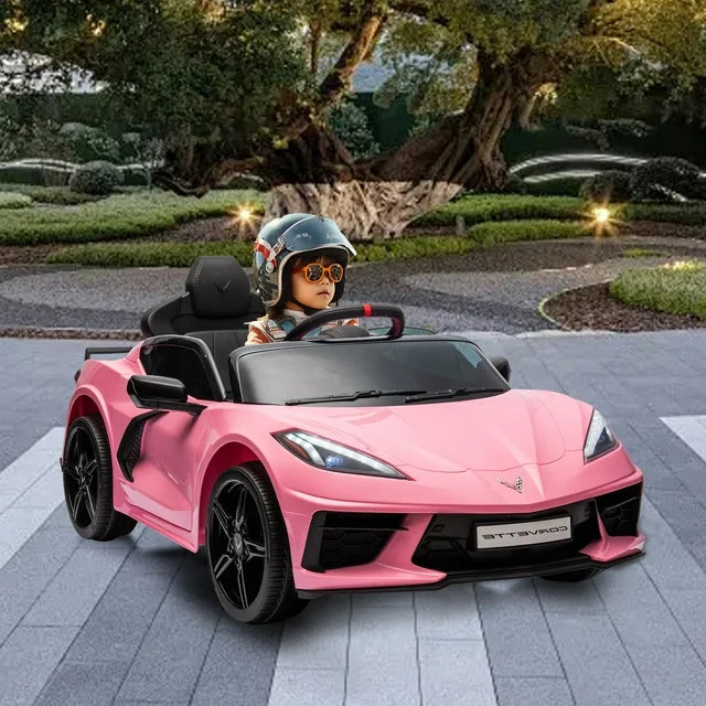 12V Kids Ride On Car Licensed Chevrolet Corvette C8