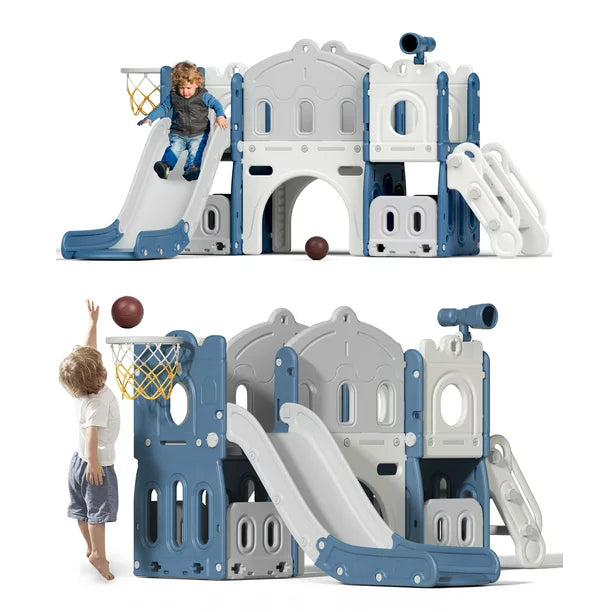 XJD 7 in 1 Toddler Slide Set Kids Slide for Toddlers Age 1