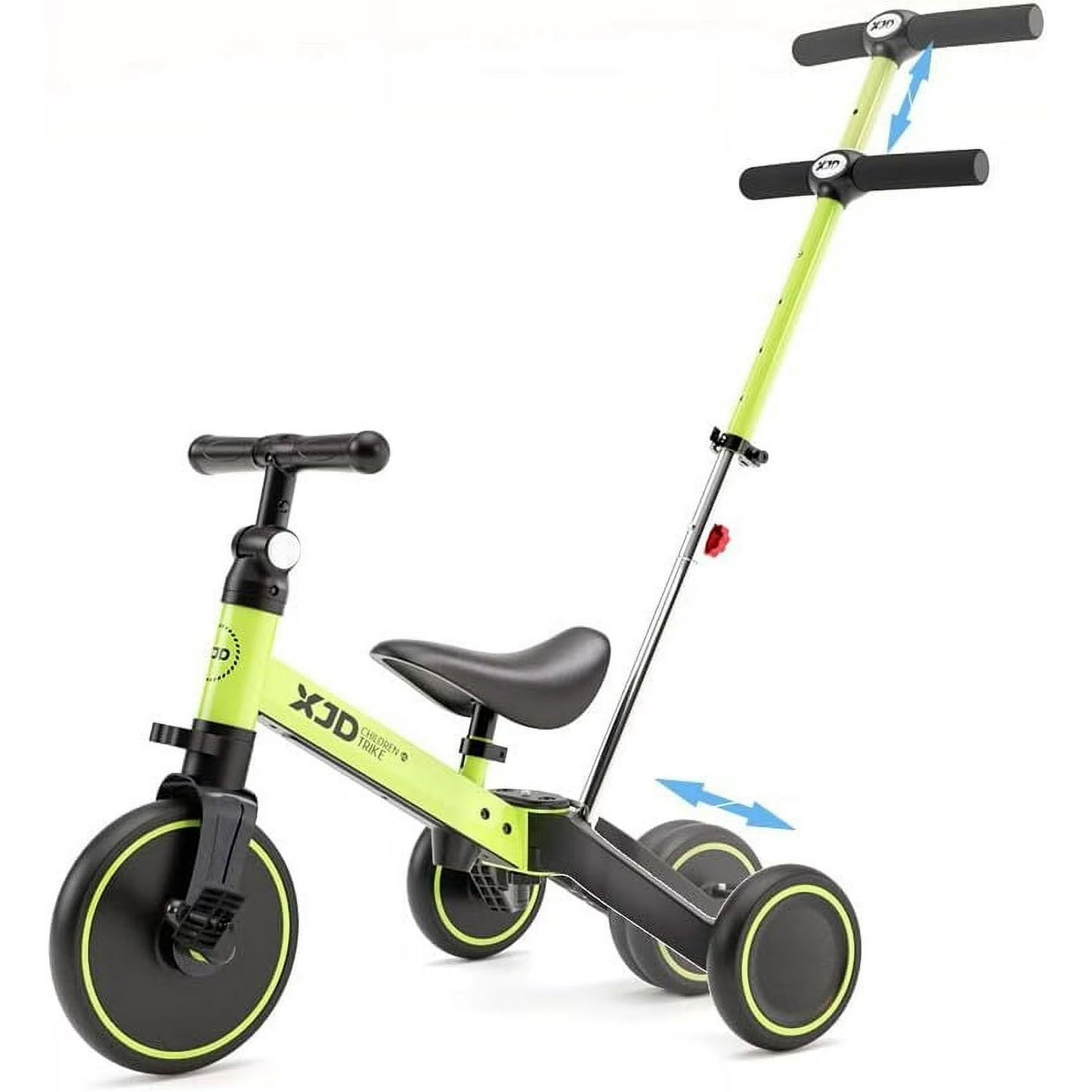 1XJD 7 in 1 Toddler for Tricycle Bike with Push Handle for Boy Girl,Blue
