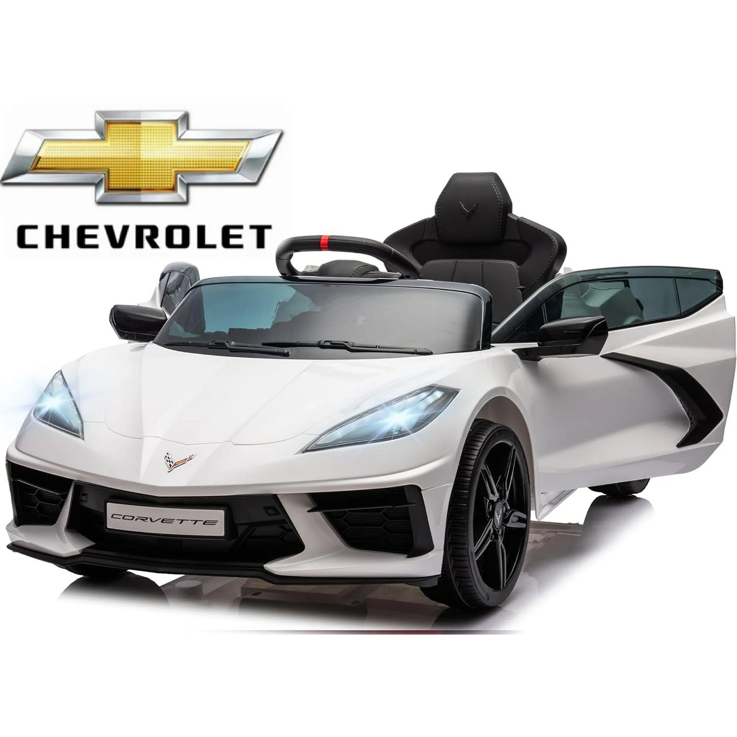 12V Kids Ride On Car Licensed Chevrolet Corvette C8