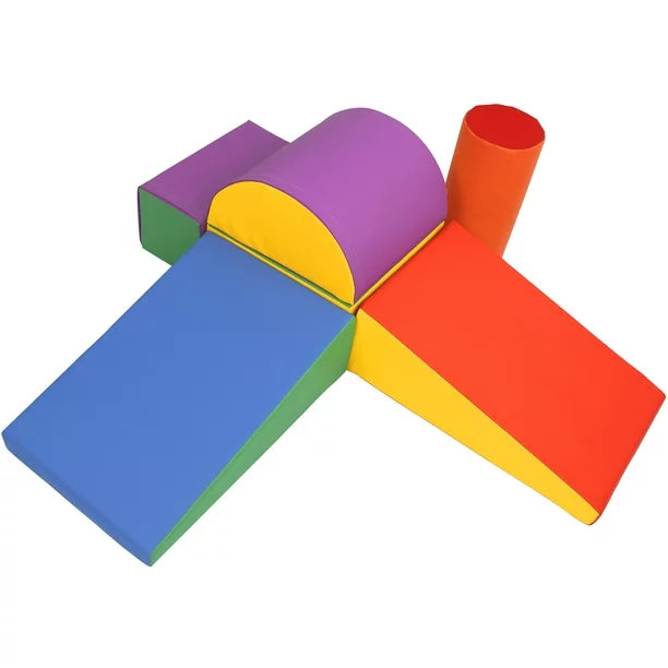 6PCS Kids Climb and Crawl Activity Playset, Lightweight Foam Shapes for Climbing, Crawling and Sliding, Safe Foam Toys for Toddlers and Preschoolers