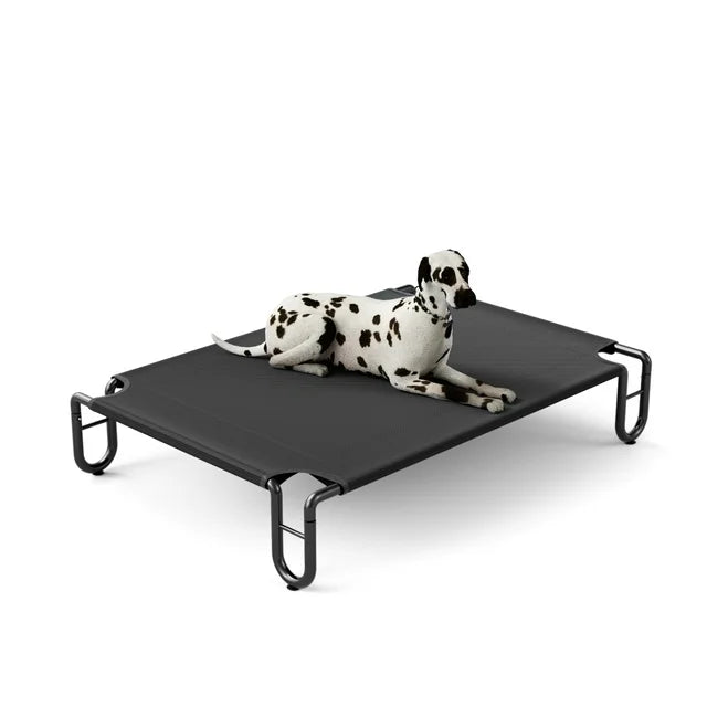 Elevated Dog Bed, Portable Raised Pet Cot with Washable Breathable Mesh, No-Slip Feet Durable Dog Cots Bed for Indoor Outdoor Use