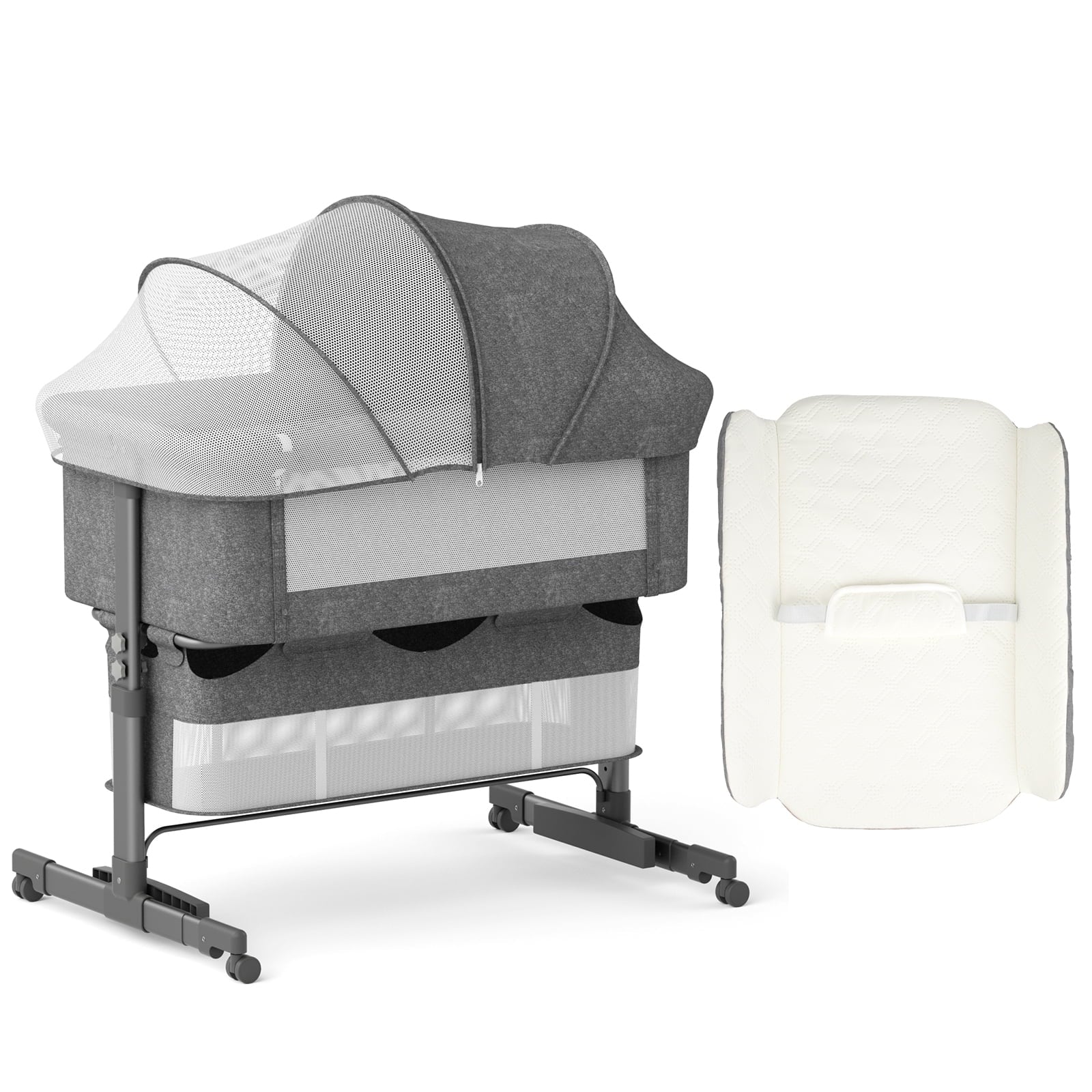 Bedside Bassinet 3-in-1 Baby Bassinet With Changing Station