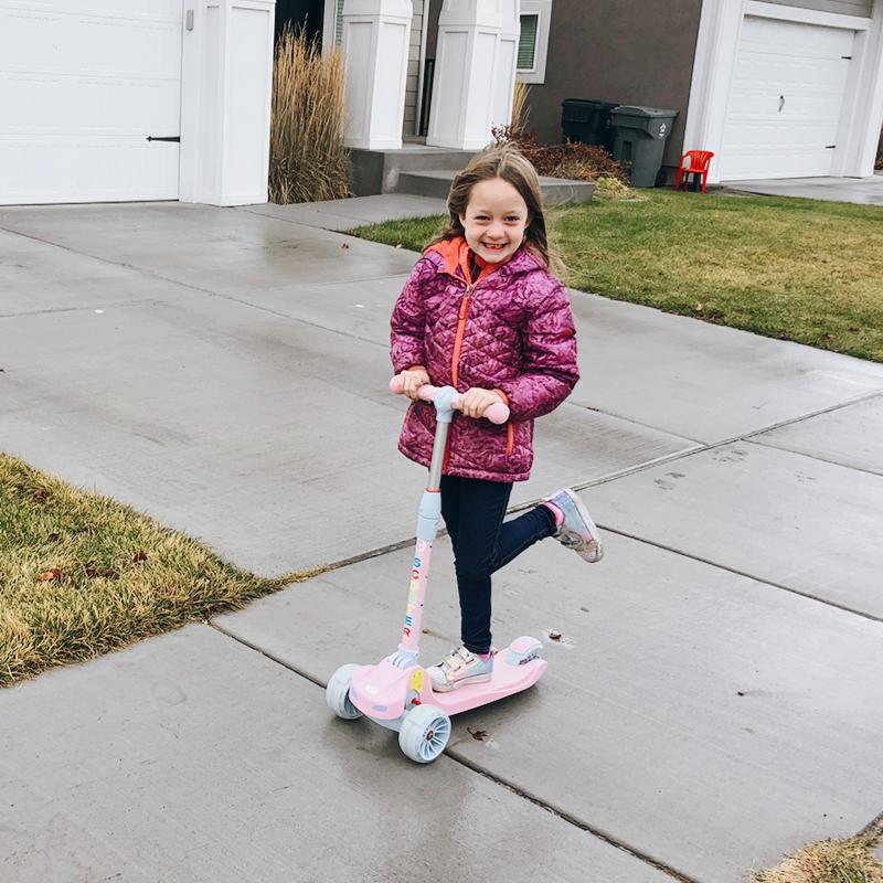 Kids Kick Scooter With LED Flashing Wheels | XJD BABY