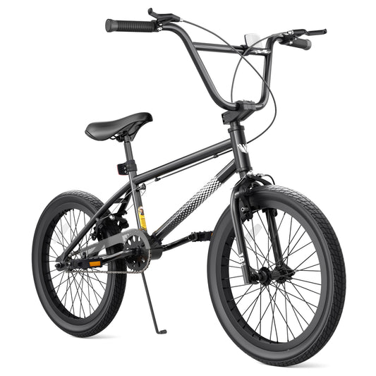XJD Freestyle BMX Bike for Teen Beginner 8-12 Years Old Kids, 18 20 Inch Kids Bike with Hi-Ten Steel Frame, U-brake and Hand-brake levers