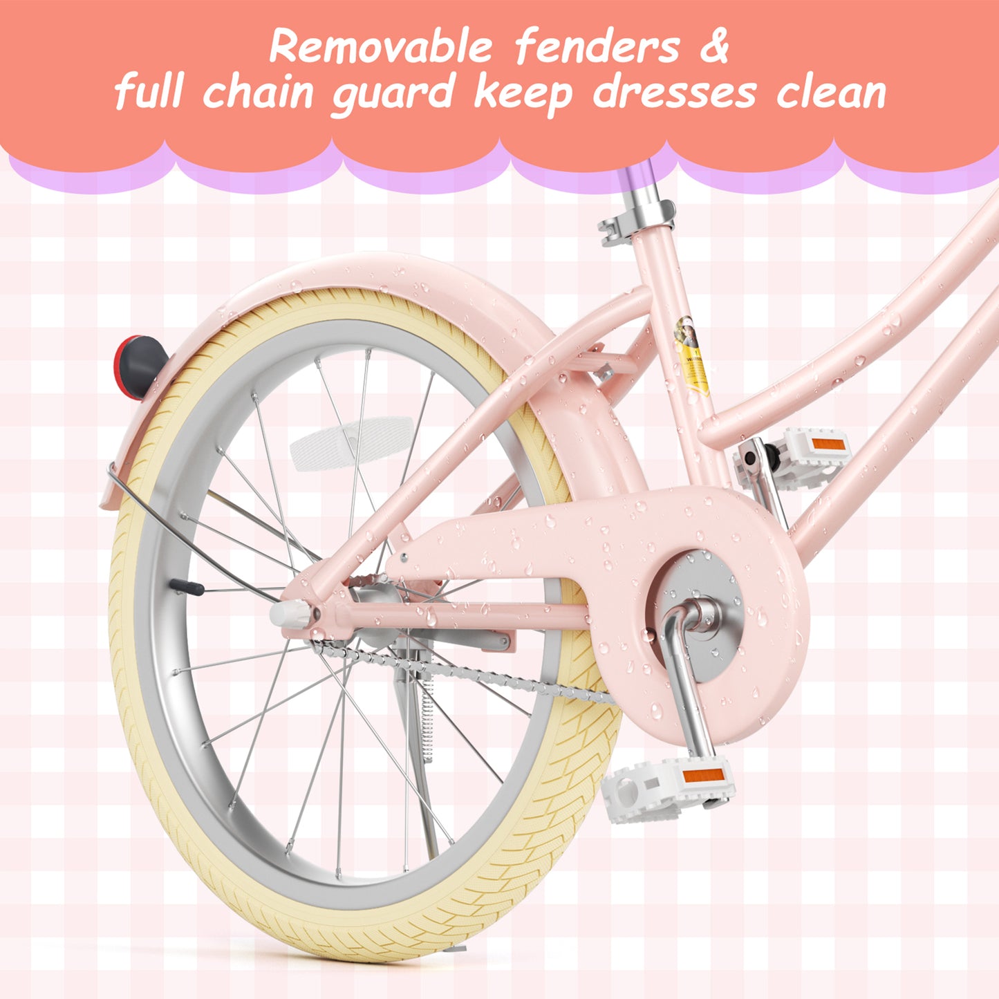 Girls Bike for 2-13 Years Old Kids,12 14 16 Inch Kids Bike with Training Wheels & Basket, 20 Inch Children Bicycles with Handbrake & Kickstand, Multiple Colors