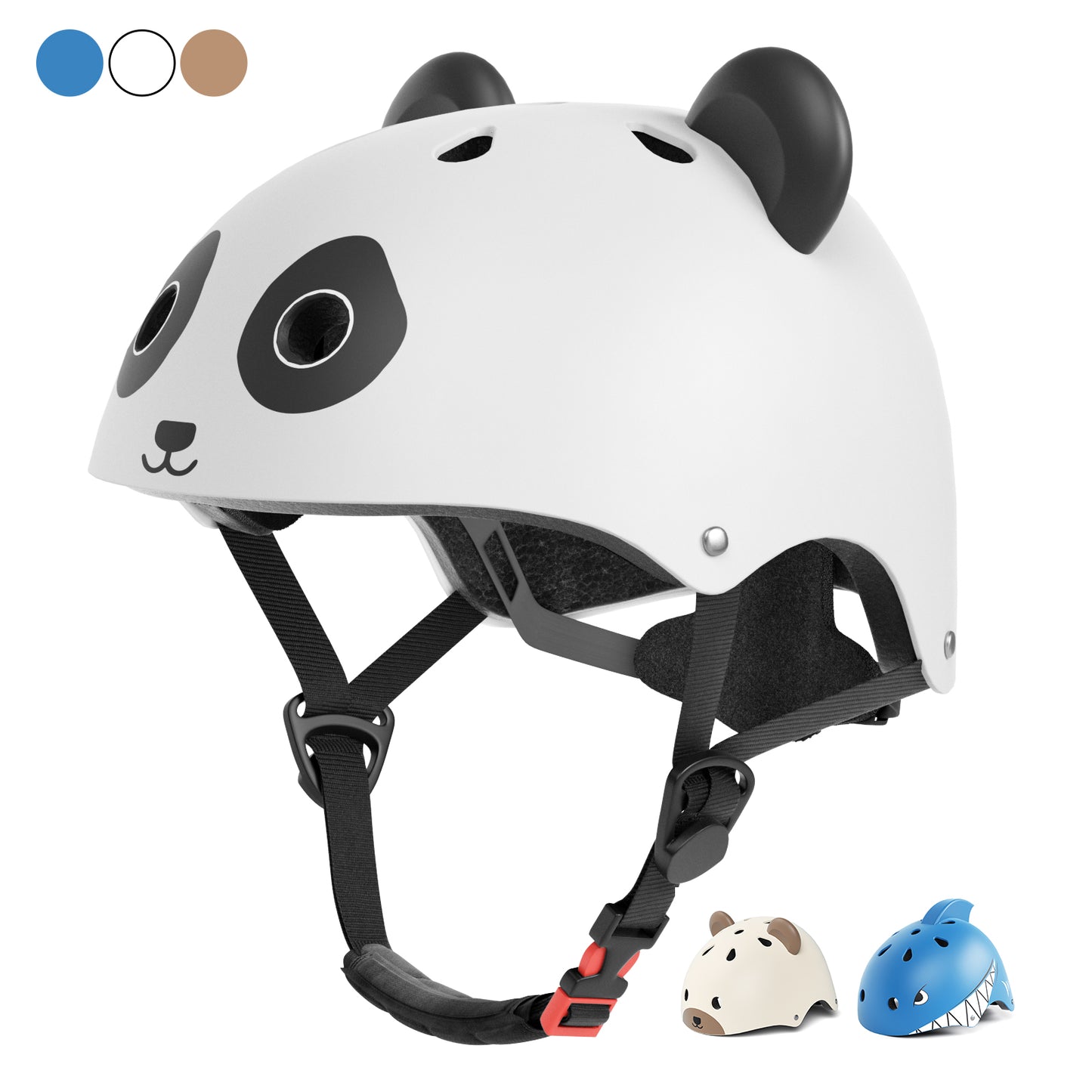 XJD Toddler Kids Bike Helmet Lightweight Children Panda Bicycle Helmet for Boys and Girls Age 1-5 for Multi-Sport Scooter Cycling Skating