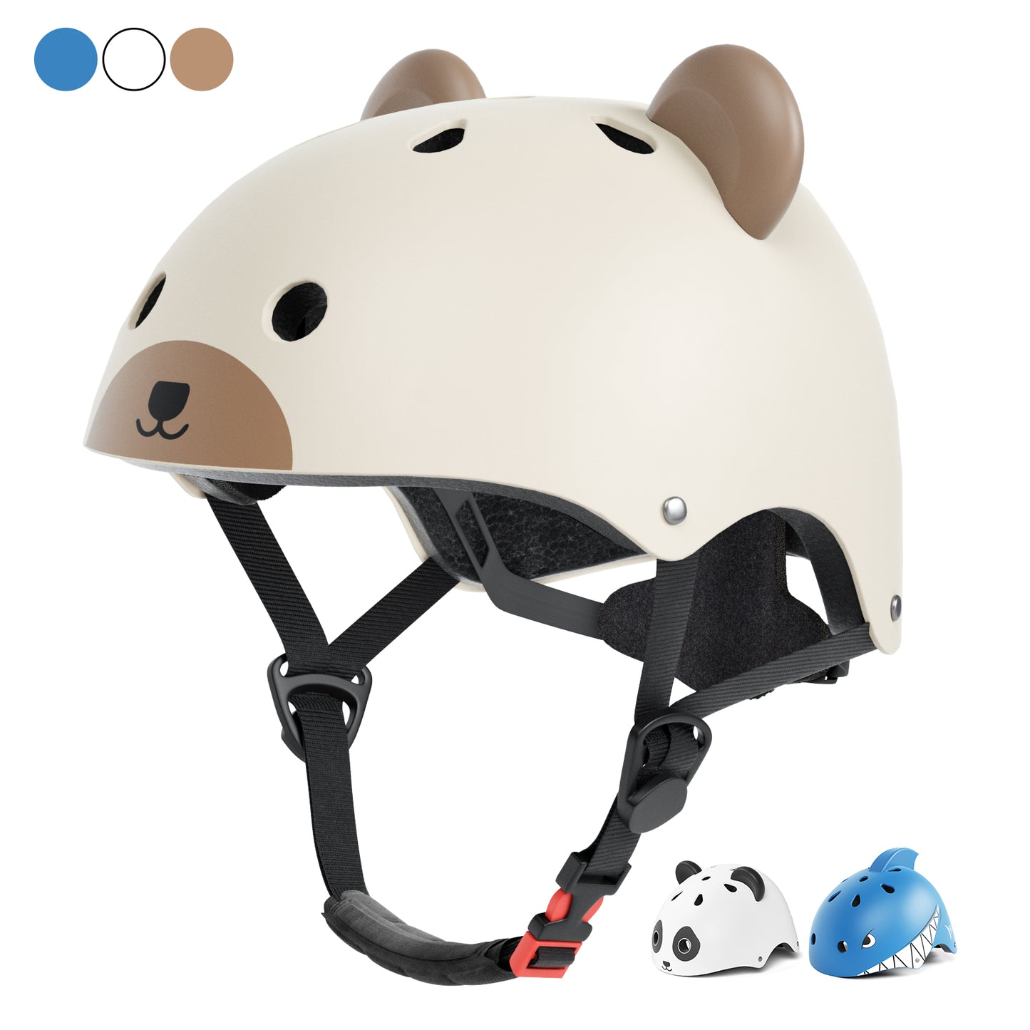 XJD Toddler Kids Bike Helmet Lightweight Children Panda Bicycle Helmet for Boys and Girls Age 1-5 for Multi-Sport Scooter Cycling Skating