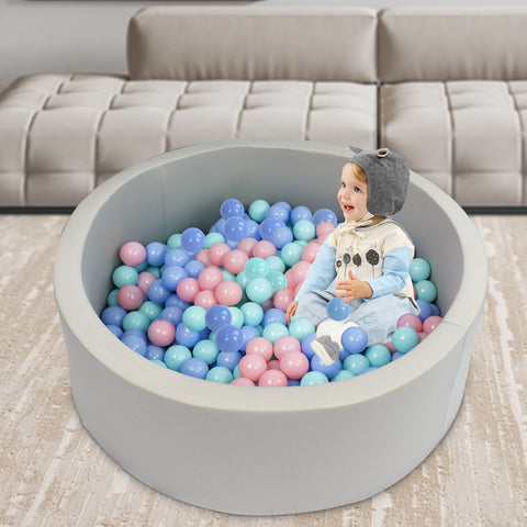 XJD Foam Ball Pit for Children Toddlers, Memory Baby Ball Pit 35.4 * 11.8 * 1.97 Inch, Baby Playpen Ball Pool Soft Round Designed, Ideal Gift for Babies