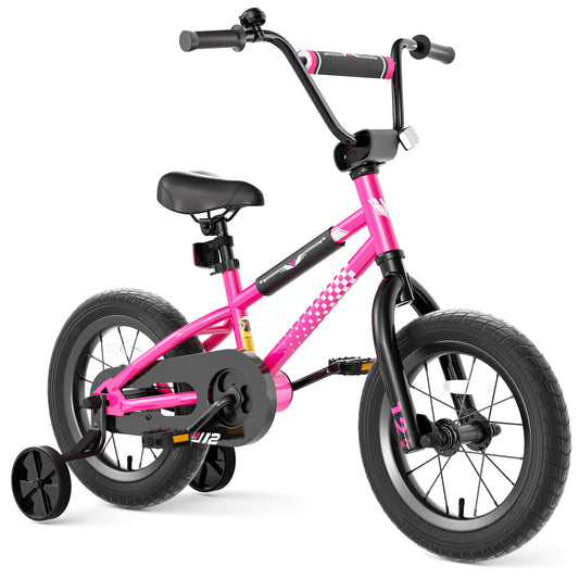 Kids Bike , 12 14 16 Inch Kids Bike BMX Style Bicycle with Training Wheels Coaster Brake for 2-8 Years Old Toddlers Boys Girls Multiple Colors