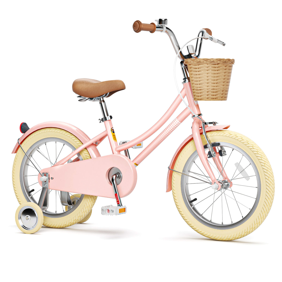 XJD Girls Bike for 2-12 Years Old Toddlers and Kids,12 14 16 20 Inch Kids Bike with Training Wheels & Basket,Adjustable Seat Handlebar Height