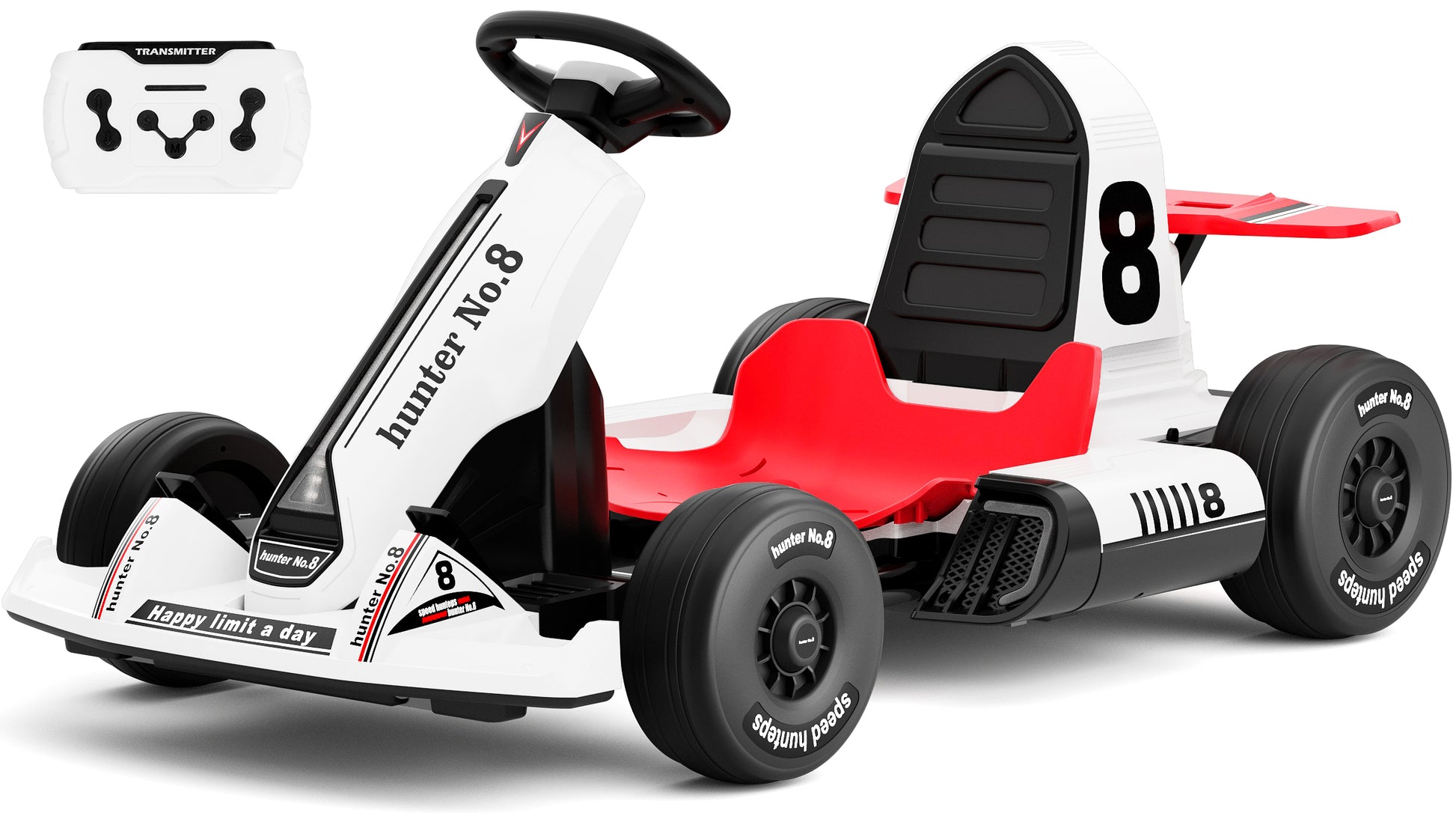 YUFU 12V Electric Go Kart Ride on for Kids, 4.97 MPH Drift Kart