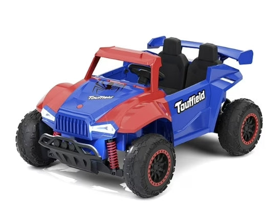 2 Seater Ride on Car for Kids,12V Battery Powered Off-Road UTV Toy,4WD Electric Car with Remote Control,LED Lights,Bluetooth