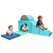 5 PCS Kids Climbing Toys for Toddlers 1-3, Lightweight Couch Kids for Crawling and Sliding, Soft Play Equipment Foam Blocks Climber, Indoor Climb and Crawl Activity Play Set