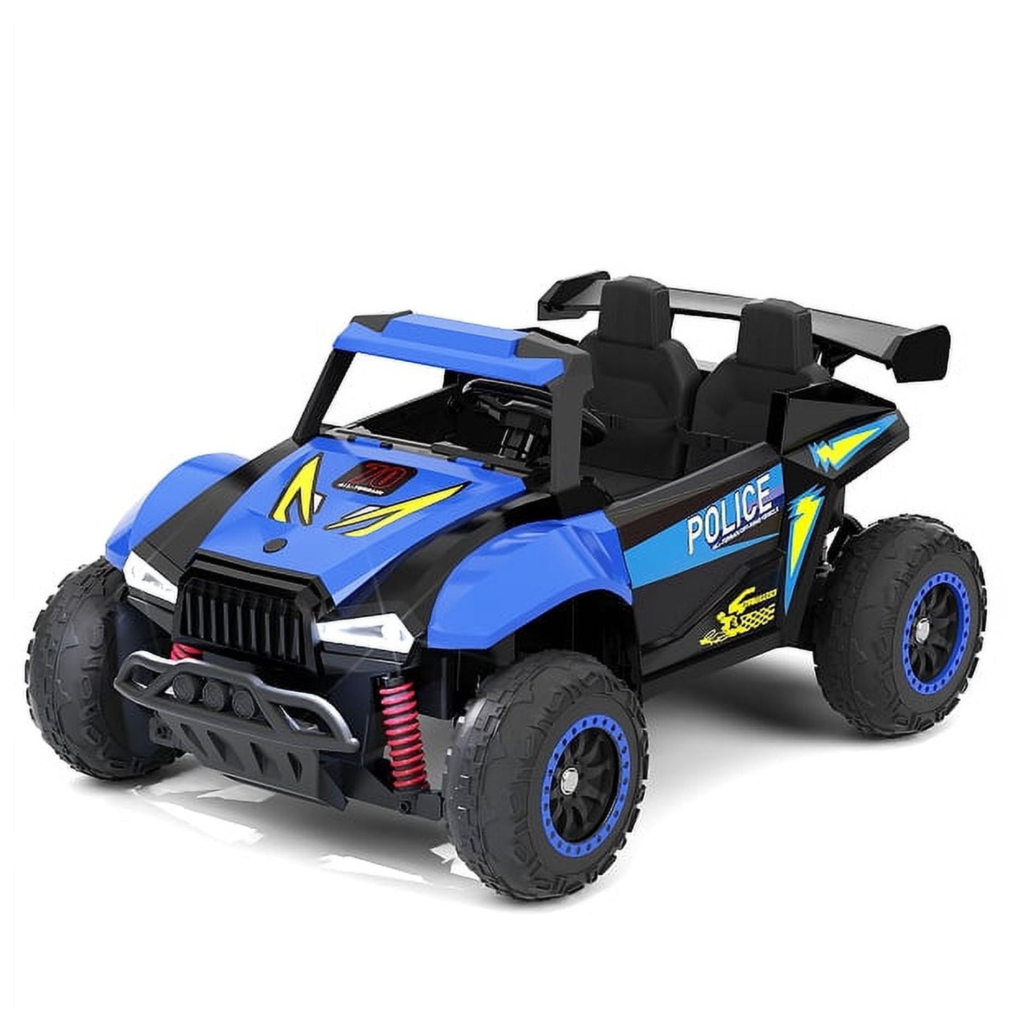 2 Seater Ride on Car for Kids,12V Battery Powered Off-Road UTV Toy,4WD Electric Car with Remote Control,LED Lights,Bluetooth