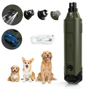 6 Speed Dog Nail Grinder Electric Rechargeable Pet Nail Trimmer for Cats Dogs