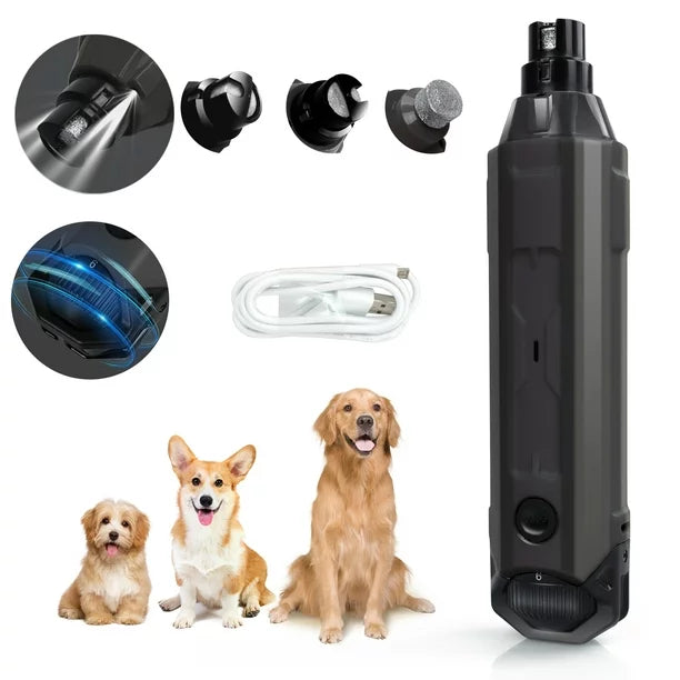 6 Speed Dog Nail Grinder Electric Rechargeable Pet Nail Trimmer for Cats Dogs