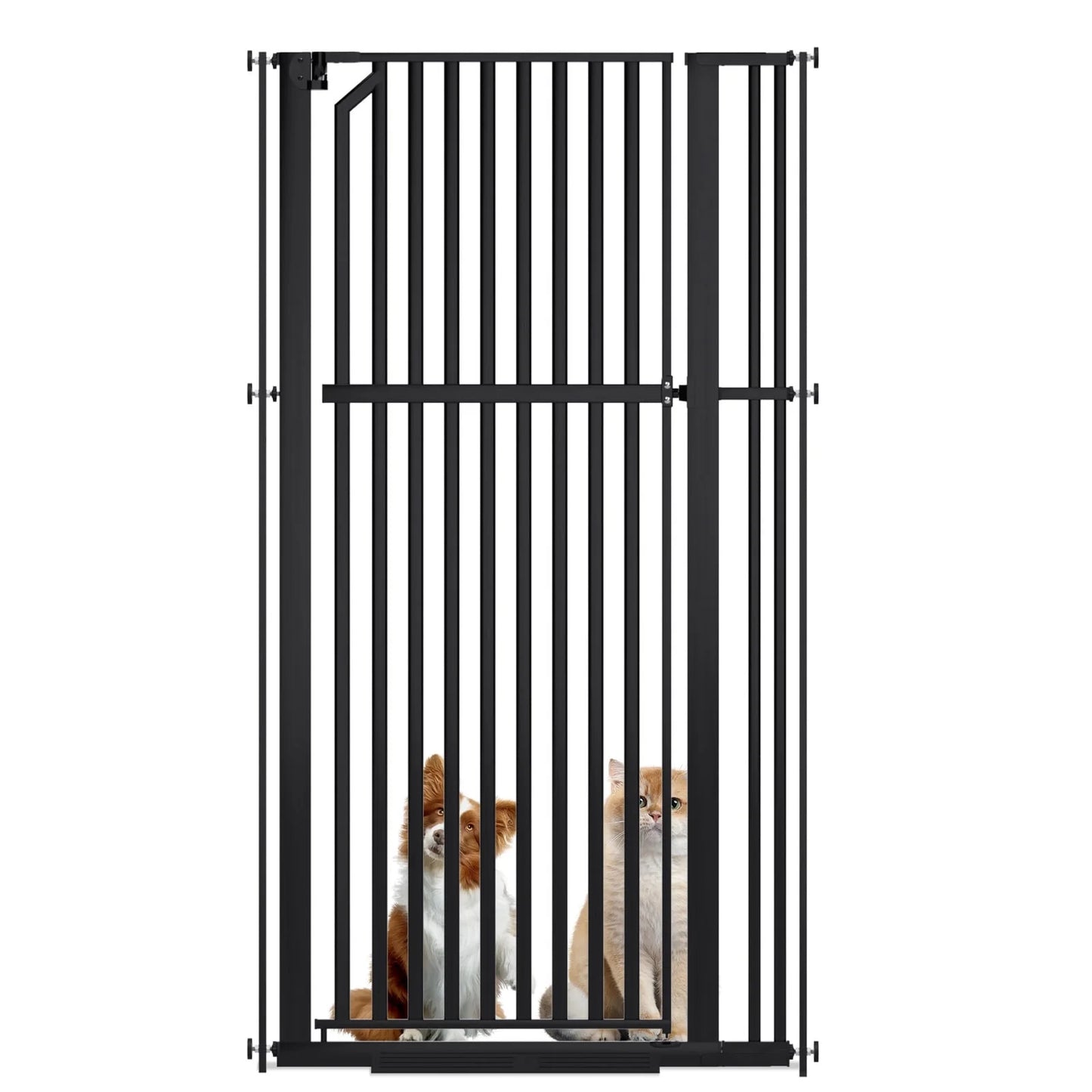 KORIMEFA 63" Extra Tall Cat Gate Pet Gate Toddler Dog Pet Cat for Indoor Stairs Doorways Kitchen