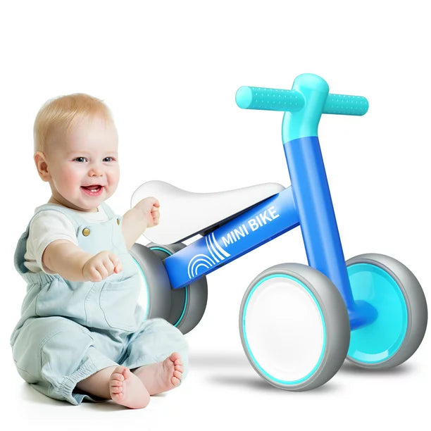 Baby Balance Bike, Toddler Bicycle, Riding Toy for 1-3 Year Old Boys Girls, First Bike Birthday Gift Blue