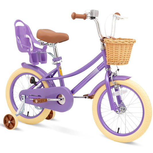 Bike for Toddlers and Kids Ages 2-9 Years Old, 20 Inch Kids Bike with Training Wheels & Basket