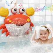 Crab Bubble Bath Maker for The Bathtub, Baby Bath Toys Crab Bubble Blower Foam Maker Machine with Music, Great Gifts for Infant Child Kids Happy Tub Time