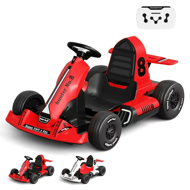 Electric Go Kart for Kids, 12V Battery Powered Ride On Cars with Remote Control for Boys Girls,Vehicle Toy Gift