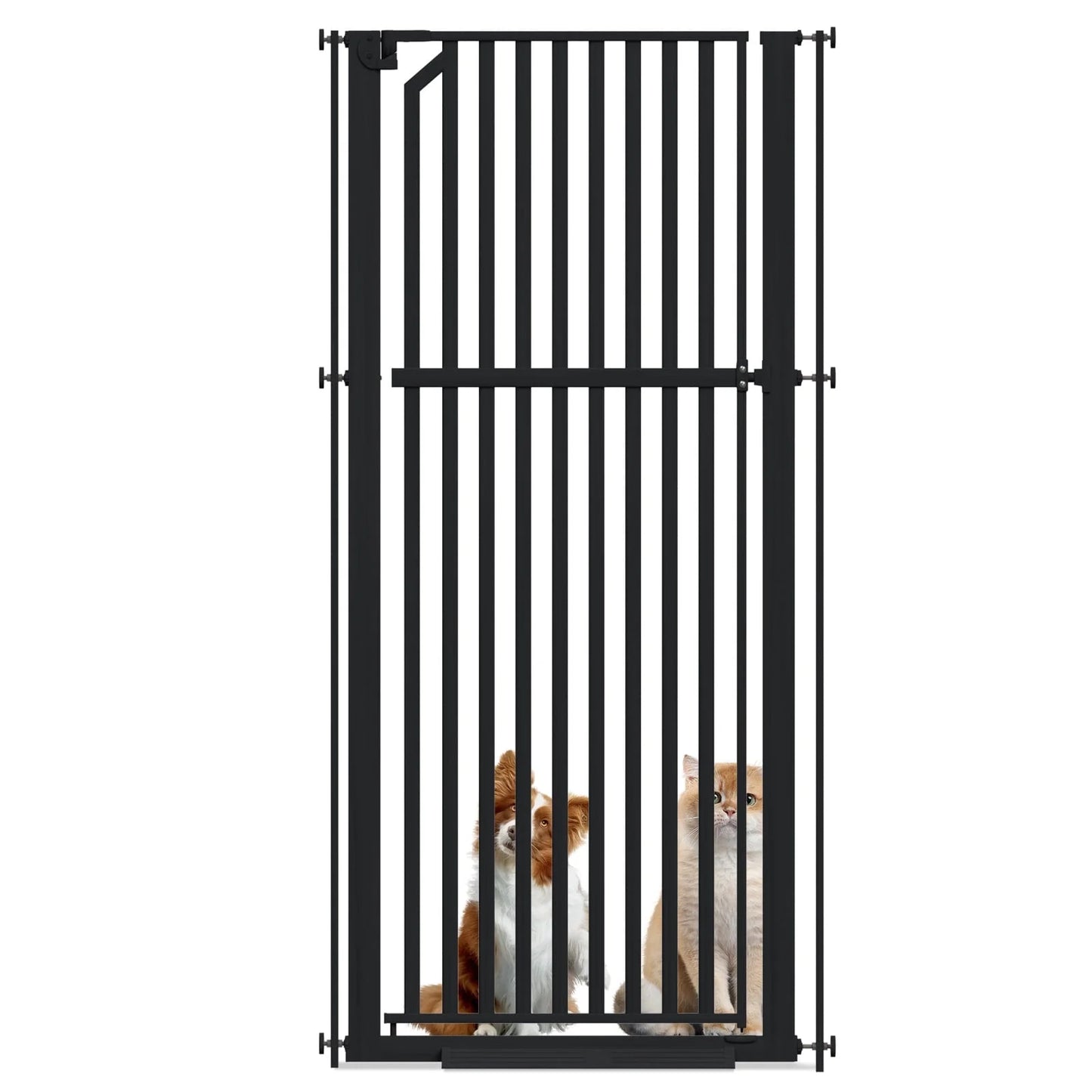 KORIMEFA 63" Extra Tall Cat Gate Pet Gate Toddler Dog Pet Cat for Indoor Stairs Doorways Kitchen