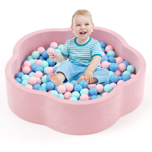 KORIMEFA Foam Ball Pit,  Ball Pits for Toddlers, Soft Round Kiddie Baby Playpen Ball Pool for Kids, Ideal Gift for Babies Indoor Outdoor Game with Ball, Pack of 200