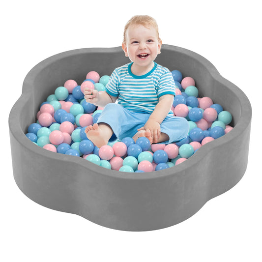 KORIMEFA Foam Ball Pit for Toddlers 1-3, Baby Playpen Ball Pool Soft Round Designed, Baby Ball Pit of Ideal Gift, Indoor Outdoor Toys Game