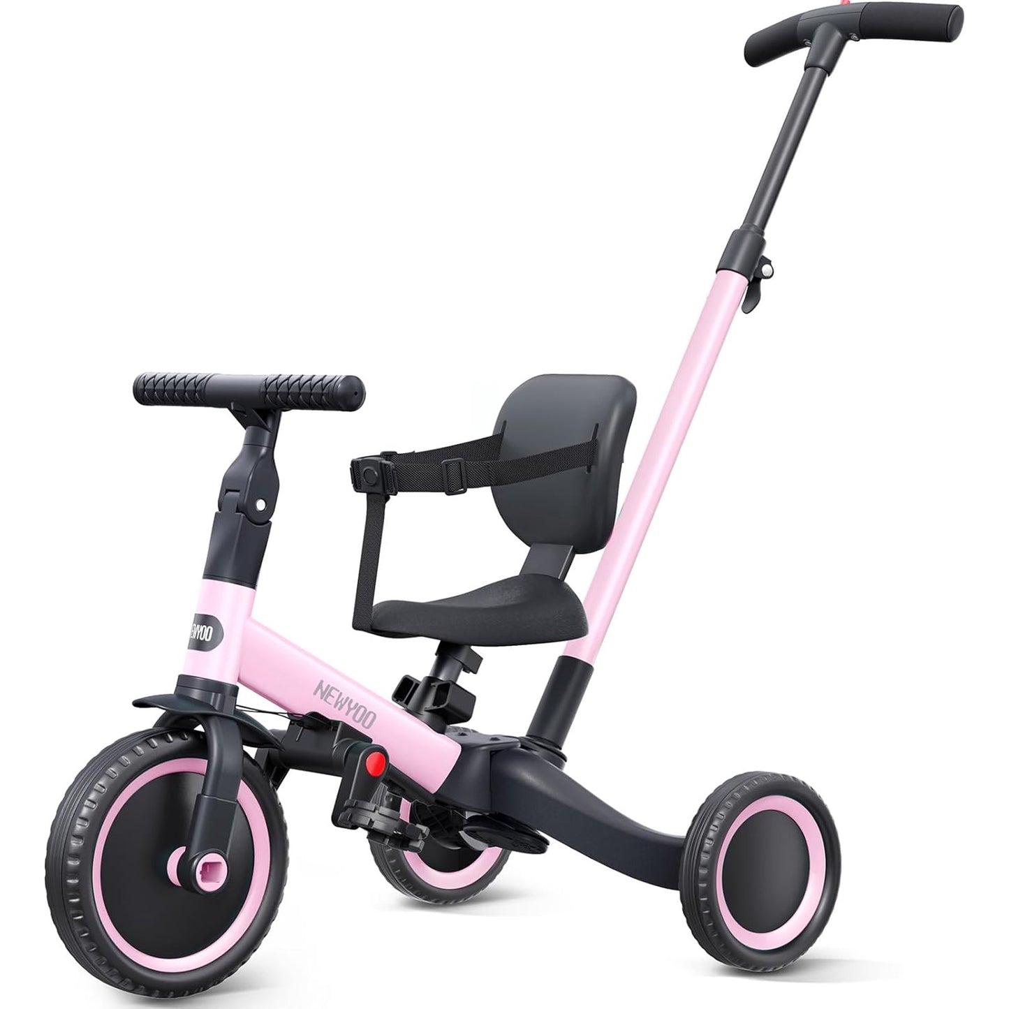 Tricycles for 1-3 Year Olds, Toddler Bike with Backrest and Safety Belt