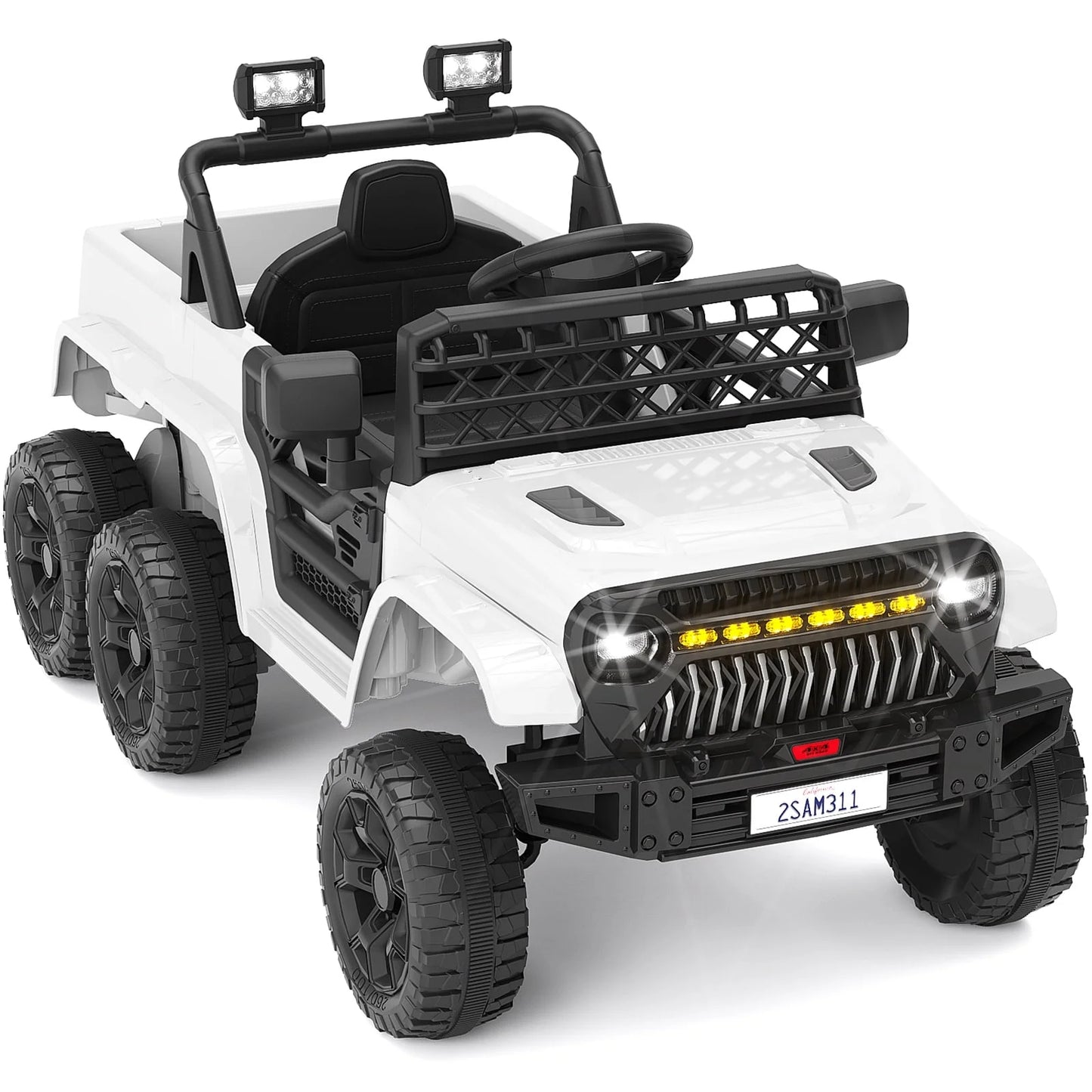 12v 4.5Ah 2-Seater Ride On Truck Electric Off-Road Ride On Car for Kids w/Remote Control Battery Powered Ride on Toys Car