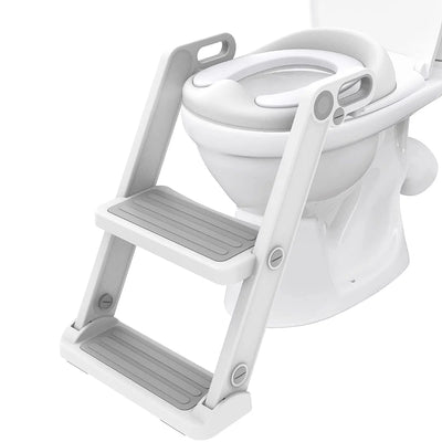 Baby Potty Training Seat, Foldable Potty Toilet Seat for Boys Girls Kids Toddler (Grey)