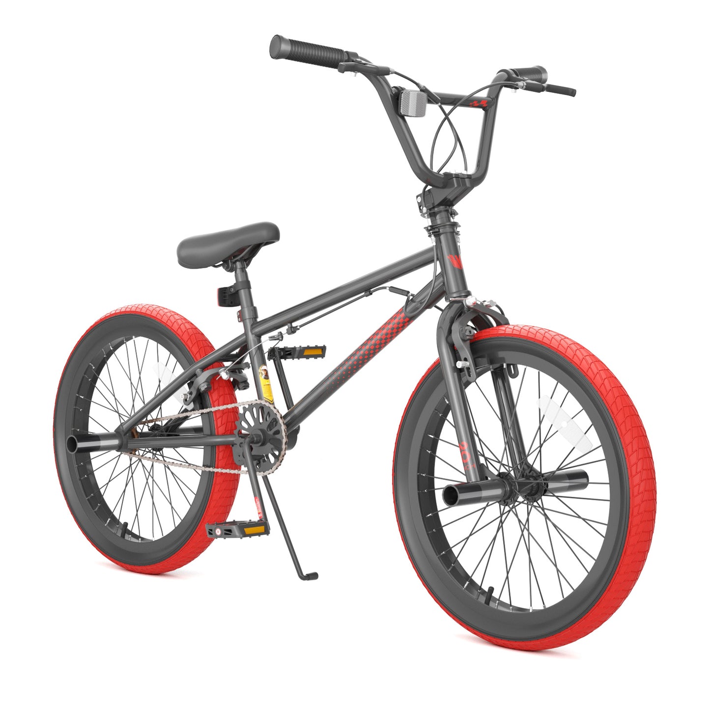 XJD 18/20 inch BMX Bike For Boy Freestyle Cycling Trick Bicycle with 4 Pegs for Teen Beginner 8-12 Years Old Kids，U-brake and Hand-brake levers,Blue