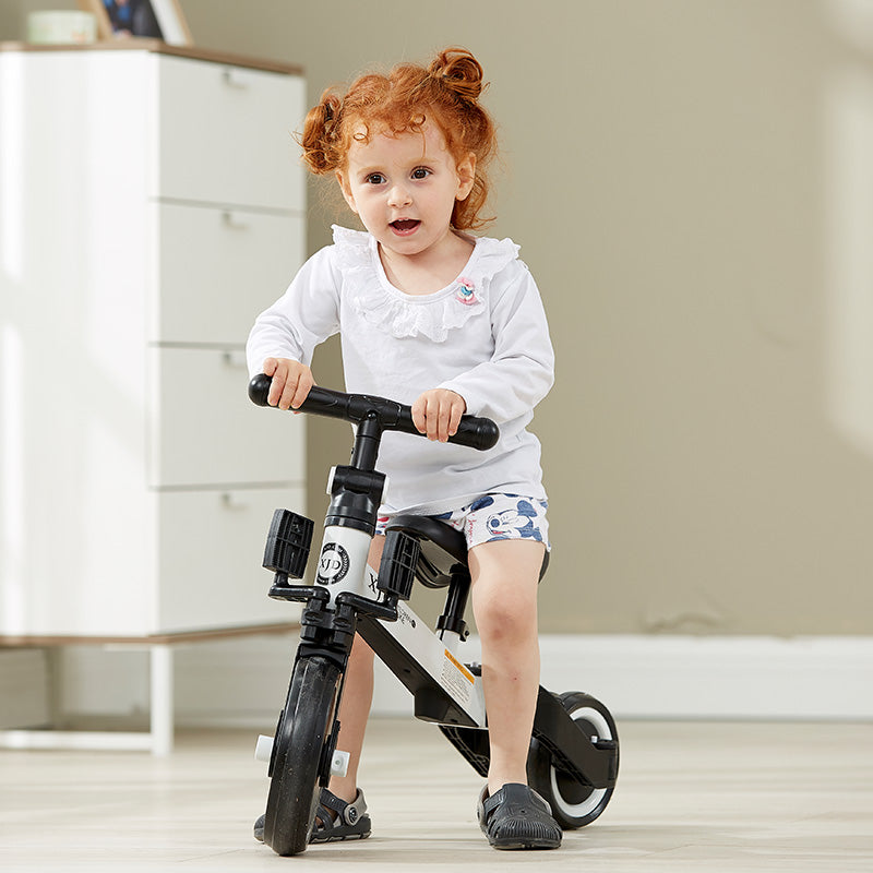 XJD Tricycles pour enfants 3 en 1 pour tout-petit avec hauteur de siège  réglable et pédale amovible, rose 