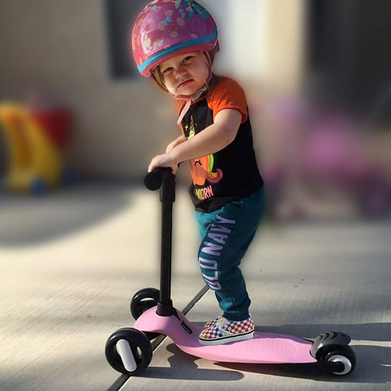 Folding Scooter With Flashing Wheels For Kids | XJD BABY