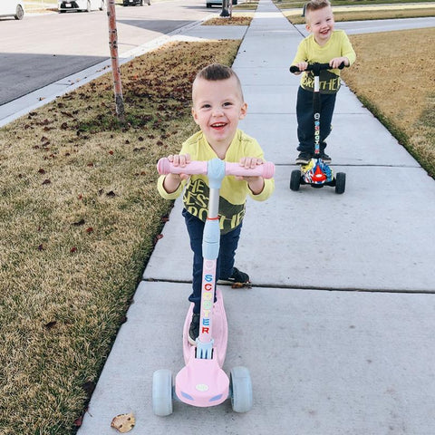 Kids Kick Scooter With LED Flashing Wheels | XJD BABY
